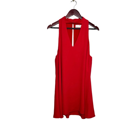 Amanda Uprichard Orange Cassia Mini Dress in Candy Apple Size M - Picture 3 of 8